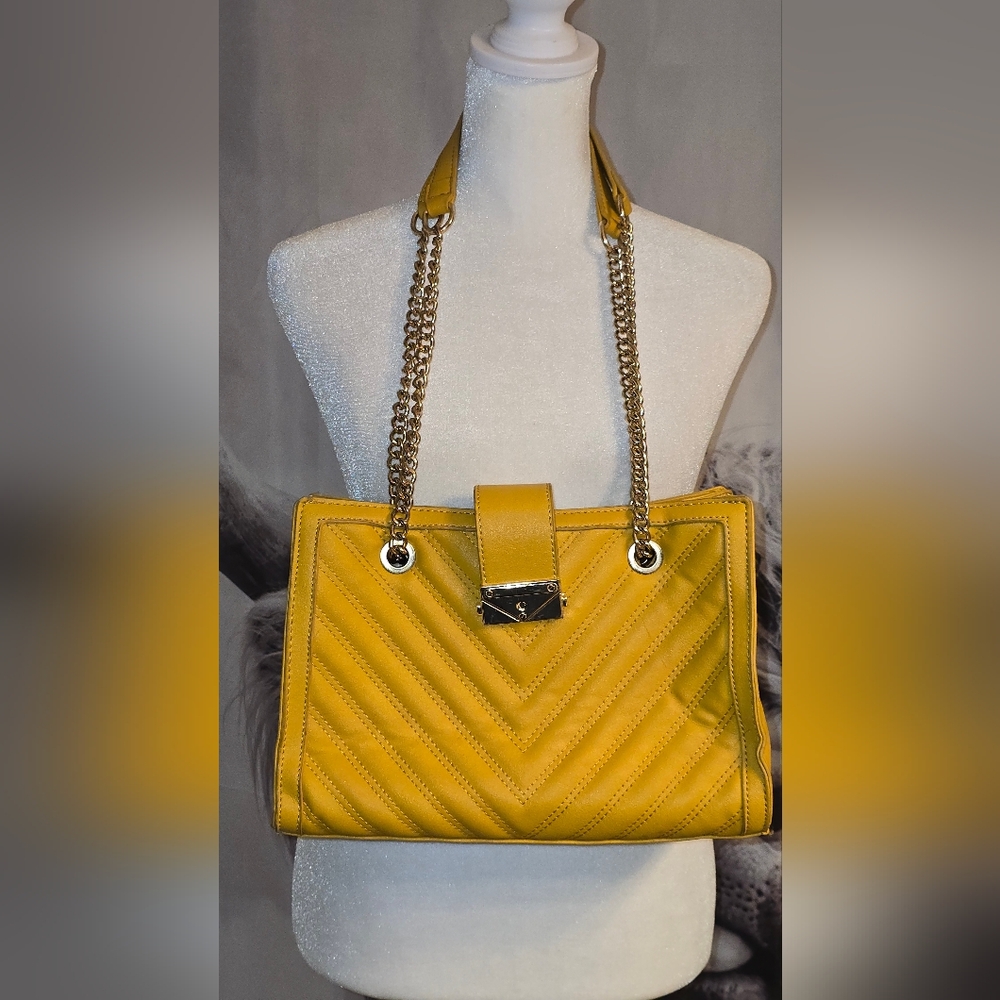 Yellow Chain Shoulder Bag